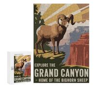 300 PCS Rompecabezas para Adultos Grand Canyon Bighorn Sheep Travel Rompecabezas para Adultos Juguetes De Bricolaje Decoración del Hogar Difíciles Y Desafiantes 300 PCS