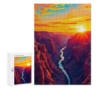 300 PCS Rompecabezas para Adultos Grand Canyon Sunset Rompecabezas para Adultos Juegos Divertidos Vacaciones En Casa Matar El Tiempo Regalos De Cumpleaños Y Únicos 300 PCS