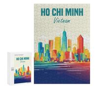 300 PCS Rompecabezas para Adultos Ho Chi Minh Vietnam Rompecabezas para Adultos Juguetes De Bricolaje Decoración del Hogar Difíciles Y Desafiantes 300 PCS
