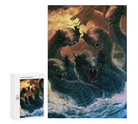 300 PCS Rompecabezas para Adultos Hydra Sea Monster Rompecabezas para Adultos Juegos Familiares Regalos para Mujeres Interacción Entre Padres E Hijos 300 PCS