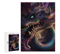 300 PCS Rompecabezas para Adultos Hypnotic Space Dragon Rompecabezas para Adultos Juegos Divertidos Alivia El Estrés Desafiante De Completar 300 PCS