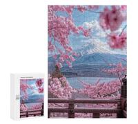 300 PCS Rompecabezas para Adultos Japan Mount Fuji Landscape Rompecabezas para Adultos Juegos Divertidos Alivia El Estrés Desafiante De Completar 300 PCS