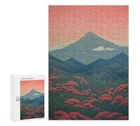 300 PCS Rompecabezas para Adultos Japanese Mountain Flower Rompecabezas para Adultos Juguetes Antiestrés Una Obra De Arte Difícil Y Desafiante 300 PCS