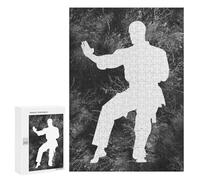 300 PCS Rompecabezas para Adultos Karate Silhouette 23 Rompecabezas para Adultos Juguetes Antiestrés Una Obra De Arte Difícil Y Desafiante 300 PCS