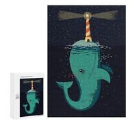 300 PCS Rompecabezas para Adultos King of The Narwhals Rompecabezas para Adultos Juegos Divertidos Vacaciones En Casa Matar El Tiempo Regalos De Cumpleaños Y Únicos 300 PCS