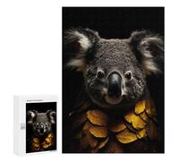 300 PCS Rompecabezas para Adultos Koala Gold Dark Rompecabezas para Adultos Juguete Decoración De Pared Mejora Los Recuerdos Regalos para Amigos Y Familiares 300 PCS
