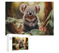 300 PCS Rompecabezas para Adultos Koala in The Wild Nature's Adorable Masterpiece Rompecabezas para Adultos Juguetes Antiestrés Decoración del Hogar Cumpleaños Y Navidad 300 PCS