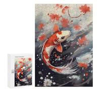 300 PCS Rompecabezas para Adultos Koi Fish Watercolor Juego Familiar De Rompecabezas Análisis Y Lógica Interacción Entre Padres E Hijos 300 PCS