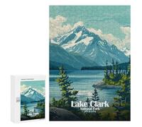 300 PCS Rompecabezas para Adultos Lake Clark National Park, Alaska Rompecabezas para Adultos Juegos Familiares Regalos para Mujeres Interacción Entre Padres E Hijos 300 PCS