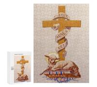 300 PCS Rompecabezas para Adultos Lamb of God Rompecabezas para Adultos Juegos De Relajación Regalos para Mujeres Regalos De Cumpleaños 300 PCS