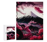 300 PCS Rompecabezas para Adultos Landcapes Sakura Japan Rompecabezas para Adultos Juegos Divertidos Alivia El Estrés Desafiante De Completar 300 PCS