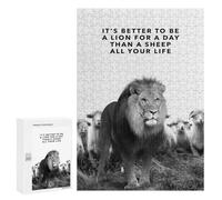 300 PCS Rompecabezas para Adultos Lion For A Day Rompecabezas para Adultos Juguete Decoración De Pared Decoración del Hogar 300 PCS