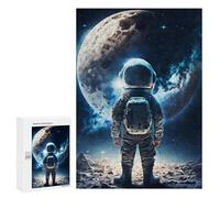 300 PCS Rompecabezas para Adultos Little Boy with Astronaut Rompecabezas para Adultos Juguetes Antiestrés Una Obra De Arte Difícil Y Desafiante 300 PCS