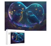 300 PCS Rompecabezas para Adultos Love Birds in A Bubble Rompecabezas para Adultos Juegos De Relajación Regalo De Cumpleaños Cumpleaños Y Navidad 300 PCS