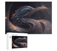 300 PCS Rompecabezas para Adultos Magical Feathered Beast in Dark Forest Rompecabezas Juguetes Antiestrés Regalos para Mujeres Difíciles Y Desafiantes 300 PCS