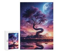 300 PCS Rompecabezas para Adultos Magical Tree Juego Familiar De Rompecabezas Análisis Y Lógica Interacción Entre Padres E Hijos 300 PCS