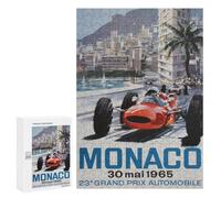 300 PCS Rompecabezas para Adultos Monaco Grand Prix 1966 Rompecabezas para Adultos Juguetes Antiestrés Una Obra De Arte Difícil Y Desafiante 300 PCS