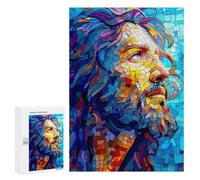 300 PCS Rompecabezas para Adultos Mosaic Portrait of A Man Rompecabezas para Adultos Juego De Ingenio Pero Divertidos Y Regalos Humorísticos para Amigos Y Familiares 300 PCS