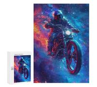 300 PCS Rompecabezas para Adultos Motorcycle Rider in Action -1 Rompecabezas para Adultos Juguetes De Bricolaje Corte De Precisión Cumpleaños Y Navidad 300 PCS