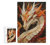 300 PCS Rompecabezas para Adultos Mysterious Dragon Mosaic Rompecabezas para Adultos Juego De Ingenio Pero Divertidos Y Regalos Humorísticos para Amigos Y Familiares 300 PCS