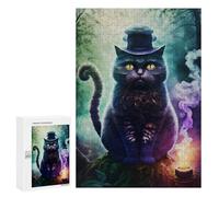 300 PCS Rompecabezas para Adultos Mystic Forest Cat Rompecabezas para Adultos Juegos De Relajación Regalos para Mujeres Regalos De Cumpleaños 300 PCS