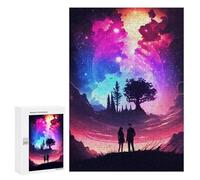 300 PCS Rompecabezas para Adultos Nebula Romance Lovers Juego Familiar De Rompecabezas Análisis Y Lógica Interacción Entre Padres E Hijos 300 PCS