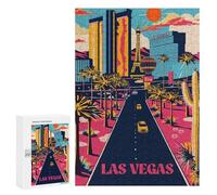 300 PCS Rompecabezas para Adultos Neon Vegas Strip Rompecabezas para Adultos Juguetes De Bricolaje Decoración del Hogar Difíciles Y Desafiantes 300 PCS