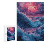 300 PCS Rompecabezas para Adultos Ocean Waves Sunset-3 Rompecabezas para Adultos Juguetes Antiestrés Pero Regalos Divertidos Y Humorísticos para Amigos Y Familiares 300 PCS