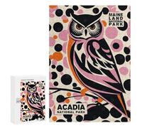 300 PCS Rompecabezas para Adultos Owl Acadia National Park Rompecabezas para Adolescentes Mejora La Memoria Difícil Y Desafiante 300 PCS