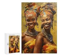 300 PCS Rompecabezas para Adultos Painted African Sisters Rompecabezas para Adultos Juegos De Relajación Regalos para Mujeres Regalos De Cumpleaños 300 PCS