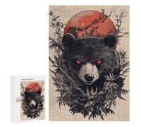 300 PCS Rompecabezas para Adultos Panda Bear Sunset Japan Rompecabezas para Adultos Juguetes Antiestrés Una Obra De Arte Difícil Y Desafiante 300 PCS