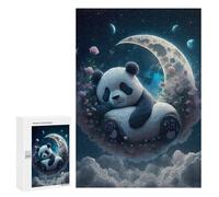300 PCS Rompecabezas para Adultos Panda Dreams in Moonlight -1 Rompecabezas para Adultos Juguete Decoración De Pared Pero Divertido Y Humorístico Desafiante De Completar 300 PCS