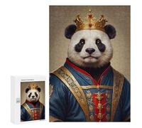 300 PCS Rompecabezas para Adultos Panda Prince Rompecabezas para Adultos Juego De Ingenio Pero Divertidos Y Regalos Humorísticos para Amigos Y Familiares 300 PCS