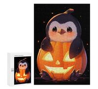 300 PCS Rompecabezas para Adultos Penguin in Pumpkin Rompecabezas para Adultos Juguete Decoración De Pared Decoración del Hogar 300 PCS