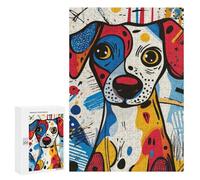 300 PCS Rompecabezas para Adultos Pop Art Dog Portrait Rompecabezas para Adultos Juegos Familiares Regalos para Mujeres Interacción Entre Padres E Hijos 300 PCS