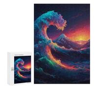 300 PCS Rompecabezas para Adultos Prismatic Surf Big Wave Rompecabezas para Adultos Juguete Decoración De Pared Decoración del Hogar 300 PCS