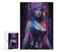 300 PCS Rompecabezas para Adultos Punk Girl No7 Rompecabezas para Adultos Juego De Ingenio Pero Divertidos Y Regalos Humorísticos para Amigos Y Familiares 300 PCS