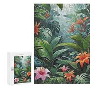 300 PCS Rompecabezas para Adultos Rain Forest Flower Rompecabezas para Adultos Juegos Familiares Regalos para Mujeres Interacción Entre Padres E Hijos 300 PCS