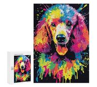 300 PCS Rompecabezas para Adultos Rainbow Poodle Rompecabezas para Adultos Juguetes Antiestrés Una Obra De Arte Difícil Y Desafiante 300 PCS