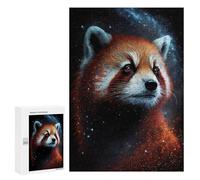 300 PCS Rompecabezas para Adultos Red Panda in Space -6 Rompecabezas para Adultos Juguetes De Bricolaje Corte De Precisión Cumpleaños Y Navidad 300 PCS