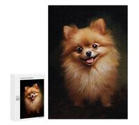 300 PCS Rompecabezas para Adultos Red Pomeranian Dog Juego Familiar De Rompecabezas Análisis Y Lógica Interacción Entre Padres E Hijos 300 PCS