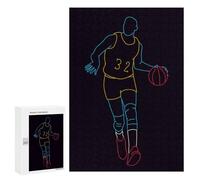 300 PCS Rompecabezas para Adultos Retro Basketball Player Rompecabezas para Adultos Juegos De Relajación Regalos para Mujeres Regalos De Cumpleaños 300 PCS