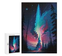 300 PCS Rompecabezas para Adultos Rocket in The Night Sky Rompecabezas para Adultos Juego De Ingenio Pero Divertidos Y Regalos Humorísticos para Amigos Y Familiares 300 PCS