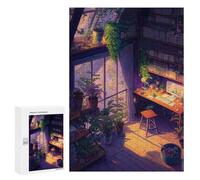 300 PCS Rompecabezas para Adultos Rompecabezas Cozy Home Office Oasis Rompecabezas Juegos Relajantes Una Obra De Arte Cumpleaños 300 PCS