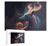 300 PCS Rompecabezas para Adultos Rompecabezas Enchanted Deer Mystic Artwork Rompecabezas Juegos Relajantes Una Obra De Arte Cumpleaños 300 PCS