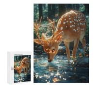 300 PCS Rompecabezas para Adultos Rompecabezas Enchanted Forest Deer-9 Rompecabezas para Adultos Juegos Relajantes Mejora La Memoria Cumpleaños 300 PCS