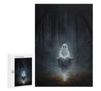 300 PCS Rompecabezas para Adultos Rompecabezas Ghostly Swing in Dark Forest Rompecabezas para Adultos Juegos Relajantes Mejora La Memoria Cumpleaños 300 PCS