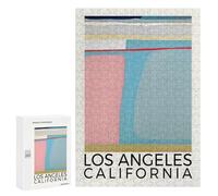 300 PCS Rompecabezas para Adultos Rompecabezas Los Angeles California Rompecabezas para Adultos Juegos Relajantes Mejora La Memoria Cumpleaños 300 PCS