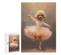 300 PCS Rompecabezas para Adultos Rompecabezas Toy Poodle Ballerina Rompecabezas para Adultos Juego De Ingenio Carrera De Velocidad De Manos Juego Desafiante Regalos 300 PCS