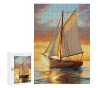 300 PCS Rompecabezas para Adultos Sailing Into Sunset Rompecabezas para Adultos Juguetes Antiestrés Una Obra De Arte Difícil Y Desafiante 300 PCS
